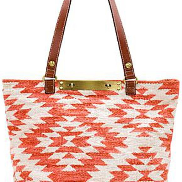 Patricia Nash Hand-Loom Cotton Weave Chennai Large Tote - Picture 3 of 12